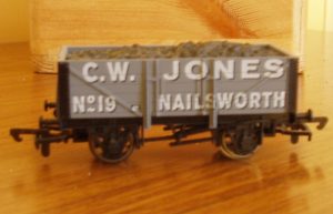 Model rail wagon